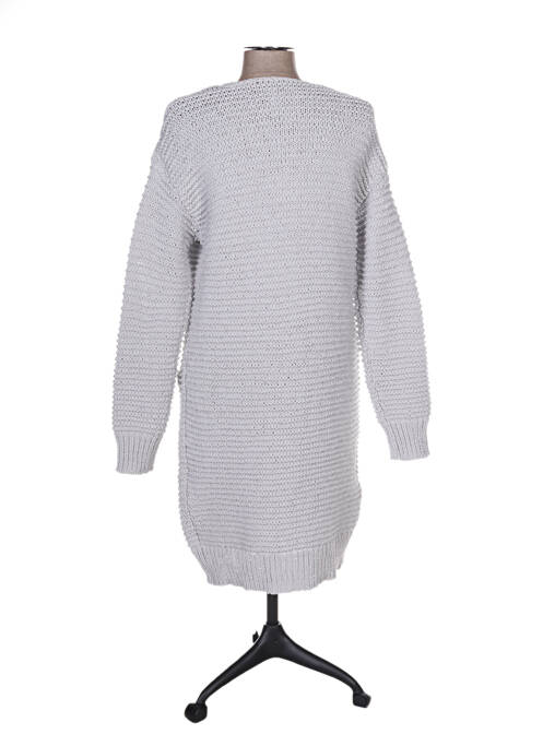 Vestă cu mâneci lungi gri ROSE TONKA femeie