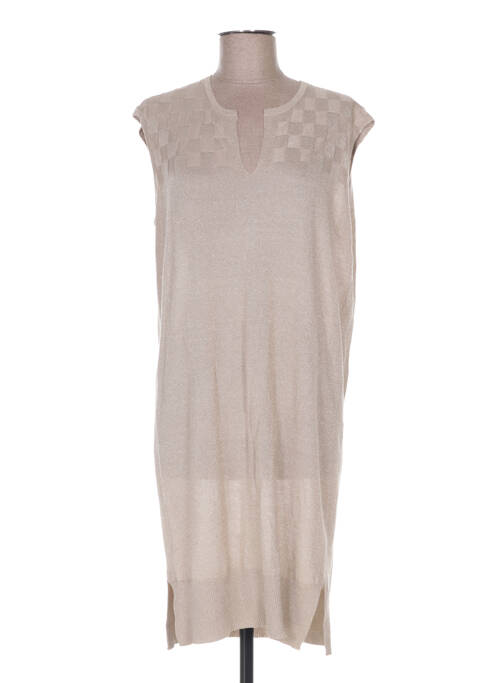 Rochie pulover bej ROSE TONKA femeie