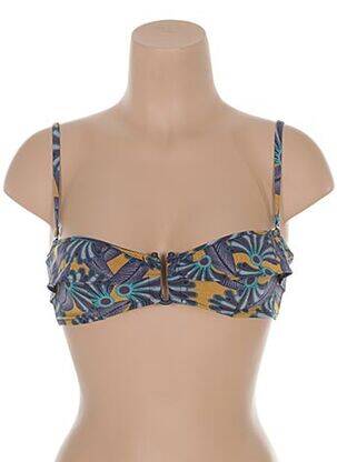 Sutien de costum de baie bretele elastice detașabile albastru PRINCESSE TAM-TAM femeie
