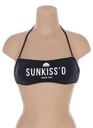 Sutien de costum de baie închidere cu legături de legat top sutien modelat negru BANANA MOON femeie