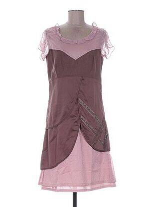 Rochie midi mâneci scurte mâneci scurte roz ALL BEAUTIFUL femeie