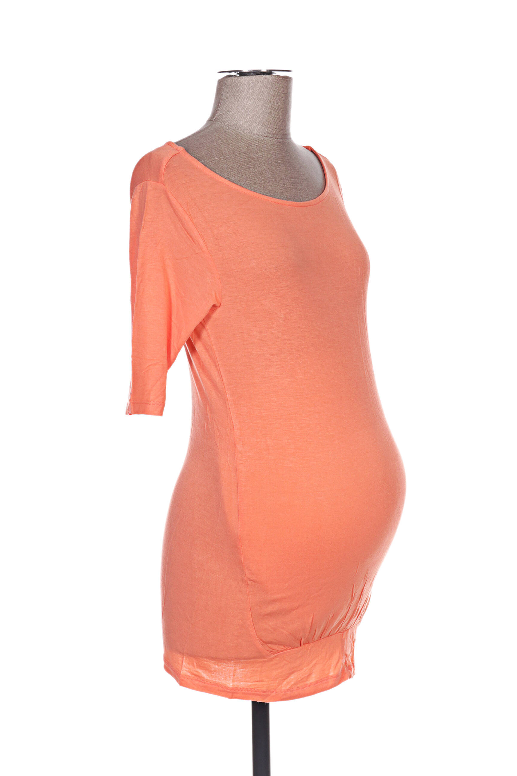 Tricou / top maternitate croială cambrată portocalie COLLINE femeie