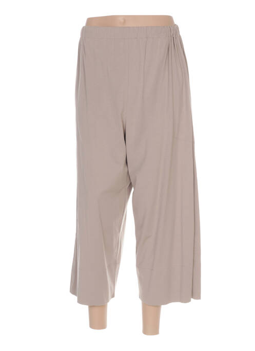 Pantalon trei sferturi bej FUZZI femeie