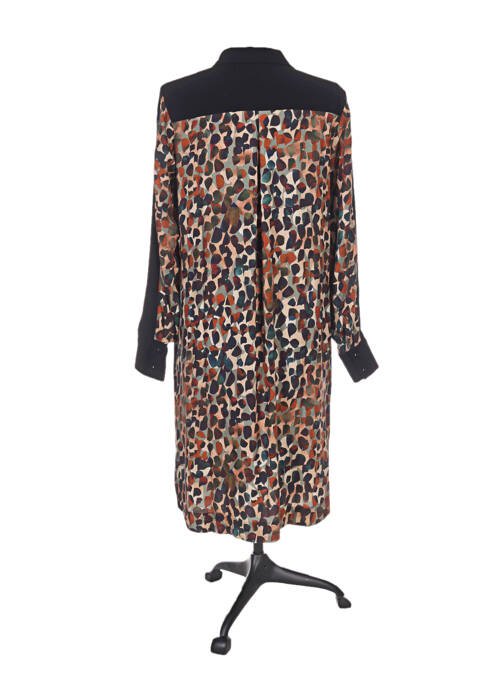 Rochie midi maro ZELI femeie