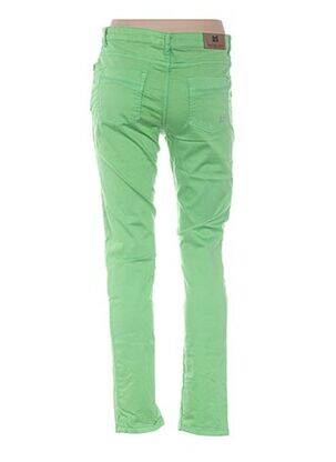 Pantalon slim talie joasă talie joasă verde MENSI COLLEZIONE femeie