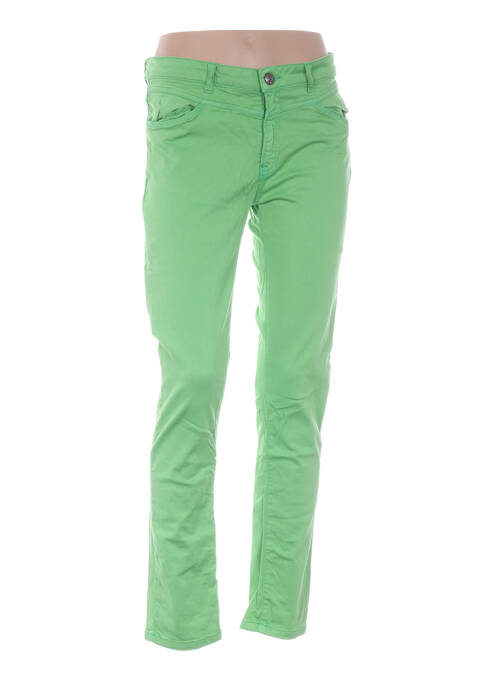 Pantalon slim verde MENSI COLLEZIONE femeie