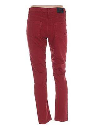 Pantalon slim talie joasă talie joasă roșu MENSI COLLEZIONE femeie