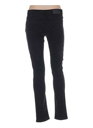 Pantalon slim talie joasă talie joasă negru MENSI COLLEZIONE femeie