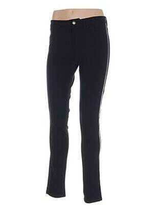 Pantalon slim buzunare talie înaltă negru MENSI COLLEZIONE femeie
