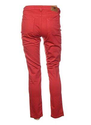 Pantalon slim talie joasă talie joasă roșu MENSI COLLEZIONE femeie
