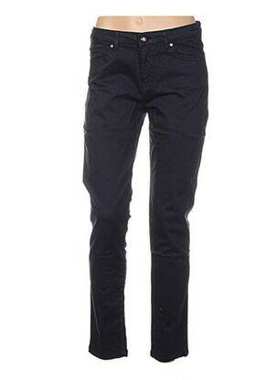 Pantalon slim talie joasă talie joasă albastru MENSI COLLEZIONE femeie