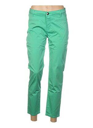 Pantalon 7/8 verde MENSI COLLEZIONE femeie
