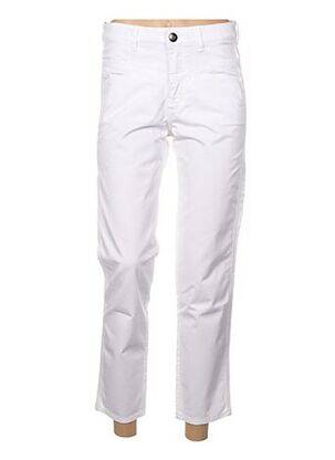 Pantalon 7/8 alb MENSI COLLEZIONE femeie