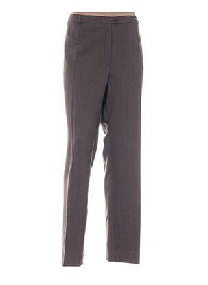 Pantalon croială dreaptă talie înaltă maro WEINBERG femeie