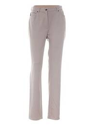 Pantalon drept talie înaltă talie înaltă gri WEINBERG femme