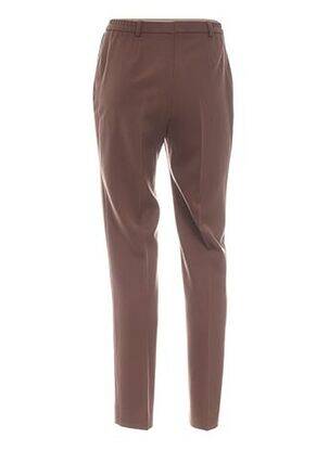 Pantalon drept talie cu cleme talie înaltă maro WEINBERG femeie