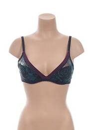 Sutien broderie sutien cu susținere înaltă și burete detașabil negru VANITY FAIR femeie