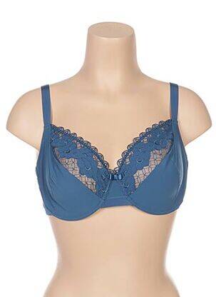 Sutien țesătură tulle albastru LOU femeie