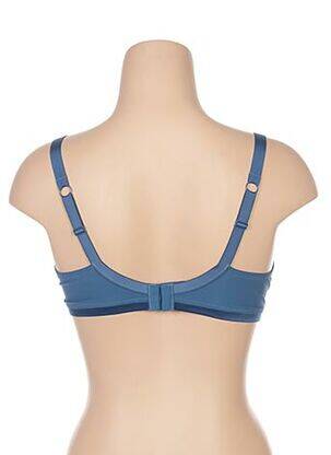 Sutien țesătură tulle albastru LOU femeie