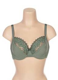 Sutien țesătură tulle verde LOU femeie