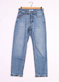 Blugi cu croială dreaptă selecție denim mărime normală albastru GRLFRND femeie