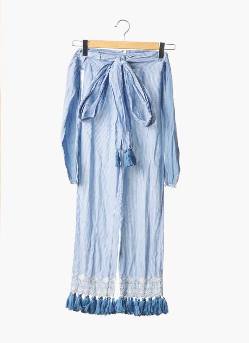 Pantalon drept albastru TULAROSA femeie