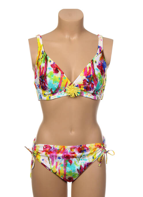 Costum de baie din două piese alb ANTIGEL femeie