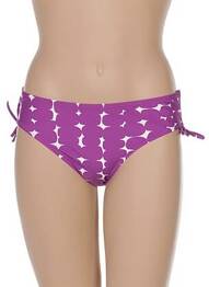 Chiloți de baie țesătură satinată chiloți violet LOU femme