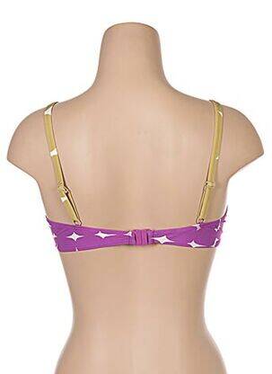 Sutien de costum de baie bretele elastice reglabile violet LOU femeie