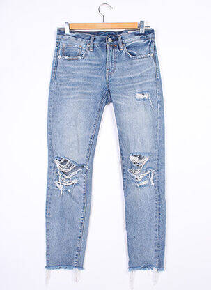 Blugi cu croială slim albastru ALLSAINTS femeie