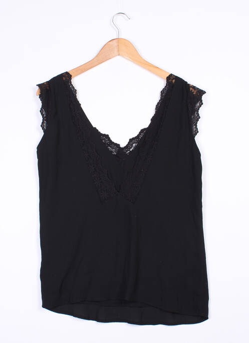 Top negru PEACE AND LOVE femeie