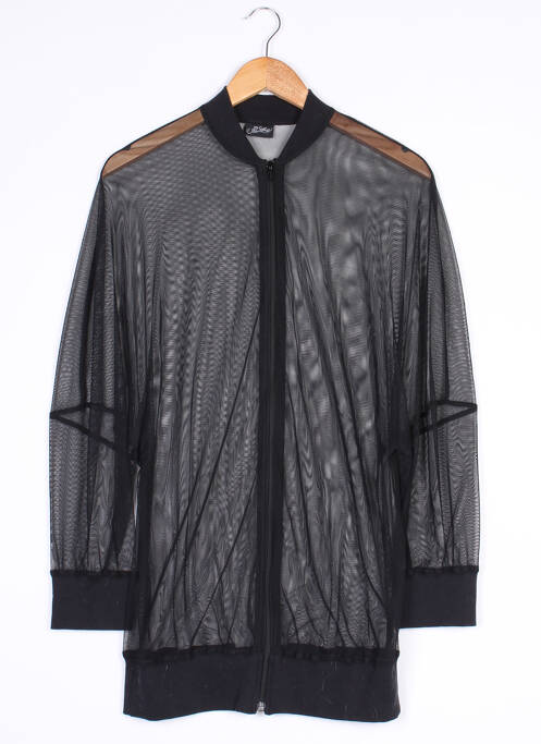 Jachete casual închidere cu fermoar pe față negru P. LINE femme