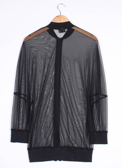 Jachete casual închidere cu fermoar pe față negru P. LINE femme