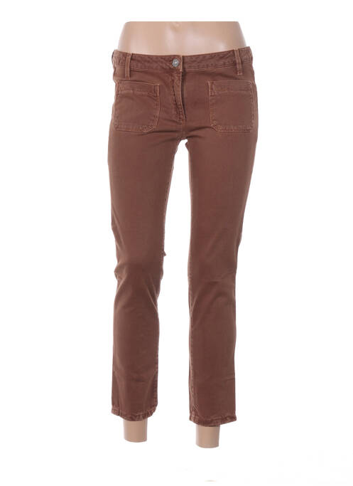 Pantalon trei sferturi maro WAS femeie