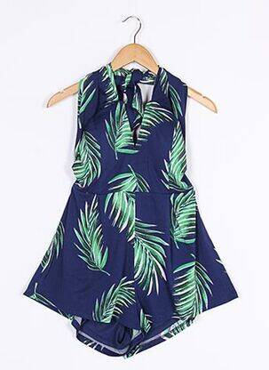 Salopetă scurtă albastru BLUE BLUSH femeie