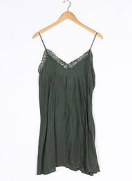 Nuisetă/combinetă guler în v verde ONE TEASPOON femme