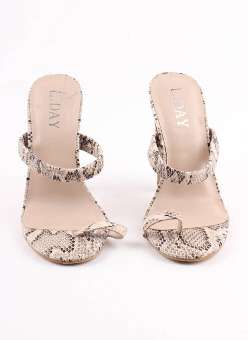 Mulete/Saboți bej L.DAY femeie