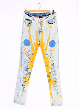 Blugi cu croială dreaptă albastru SILVIA ULSON femeie