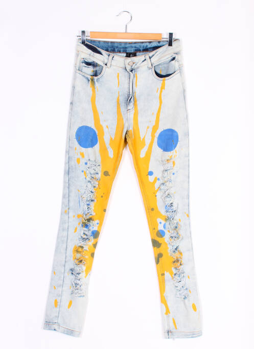 Blugi cu croială dreaptă albastru SILVIA ULSON femeie