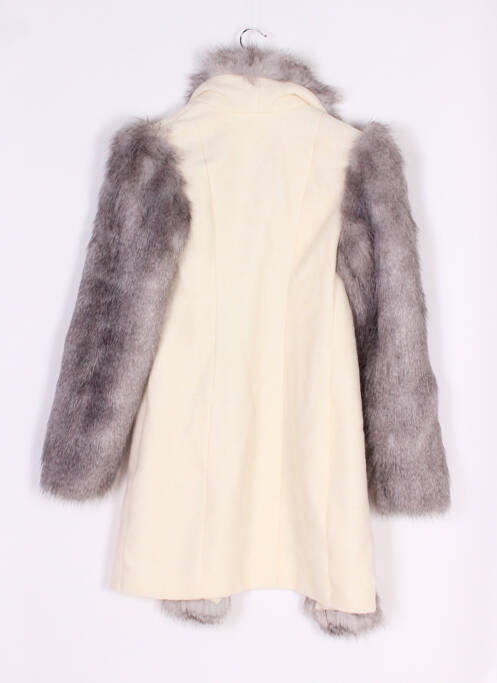 Palton lung alb TUFASH femeie