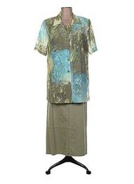 Set fustă verde FRANCE RIVOIRE femme