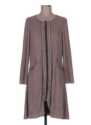 Rochie midi bej TENDANCE UNIQUE femeie