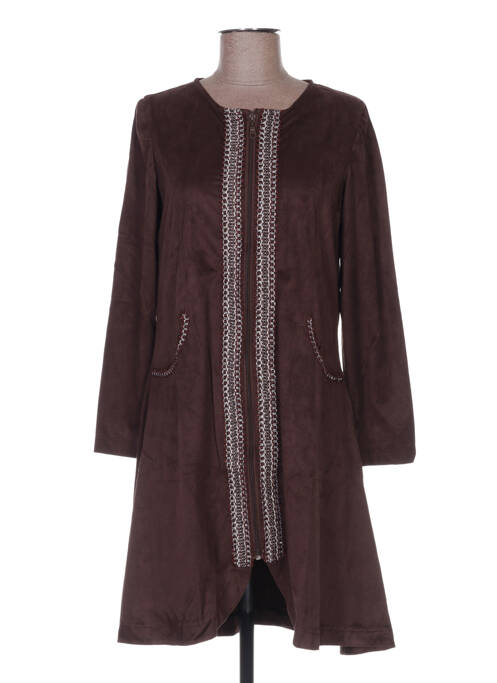 Rochie midi maro TENDANCE UNIQUE femeie