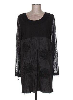 Tunică mâneci lungi negru GLAMZ femeie