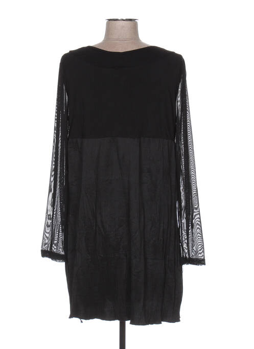 Tunică mâneci lungi negru GLAMZ femeie