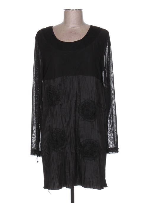 Tunică mâneci lungi negru GLAMZ femeie