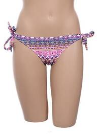 Chiloți de baie țesătură satinată bikini roz PIL PULL femme