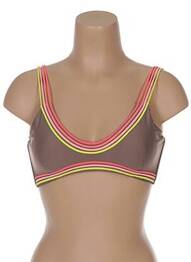 Sutien de costum de baie top sutien modelat top sutien modelat maro LULI FAMA femeie