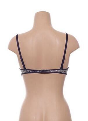 Sutien de costum de baie bretele elastice reglabile top sutien push-up violet HUIT femeie