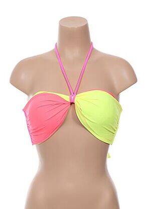 Sutien de costum de baie închidere cu legături de legat top sutien modelat roz DAG ADOM femeie